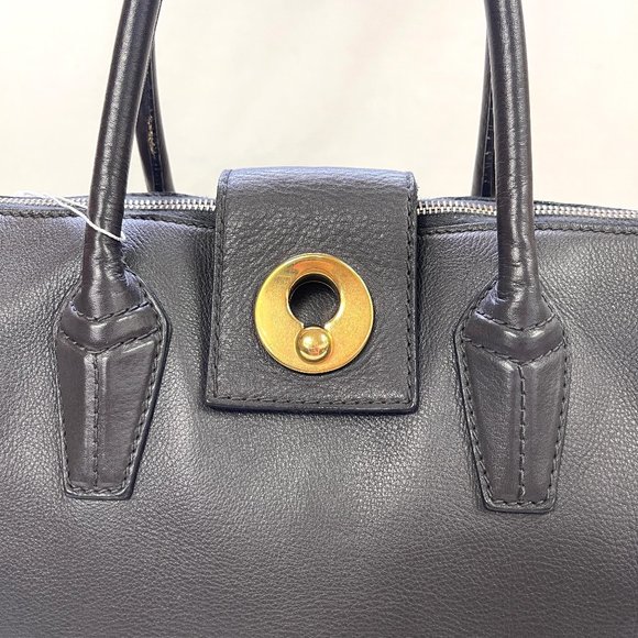 Auc YSL The Muse Two Cabas Mocco Lamb Leather Satchel/Tote $2200 - Picture 7 of 17